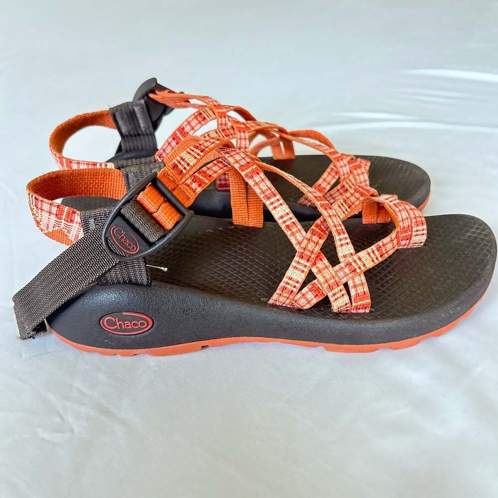 Chaco Z/2 Classic Sandals Women's Size 7 Orange Patterned